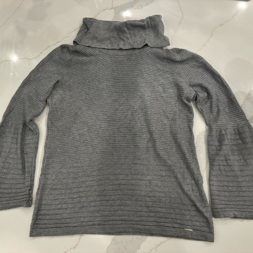 Calvin Klein Charcoal Cowl Neck Sweater